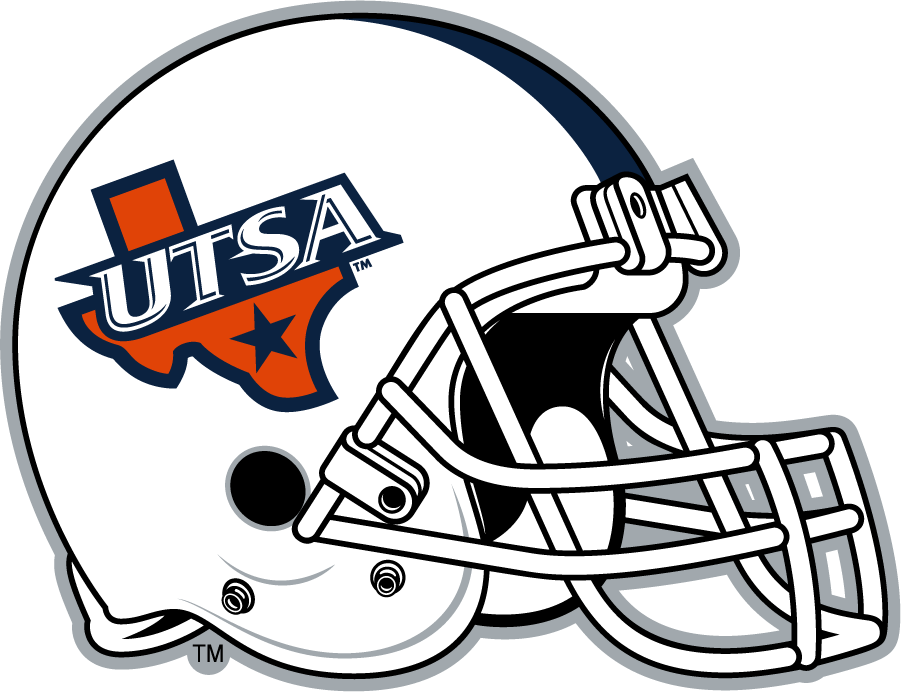 Texas-SA Roadrunners 2016-2019 Helmet diy iron on heat transfer